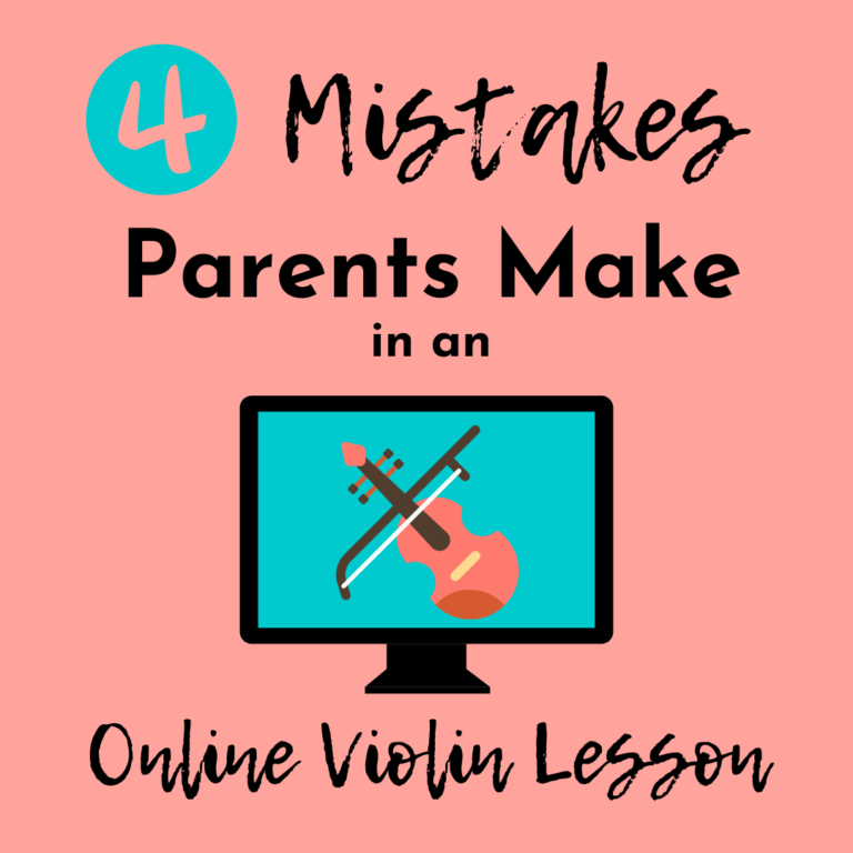 online violin lesson mistake